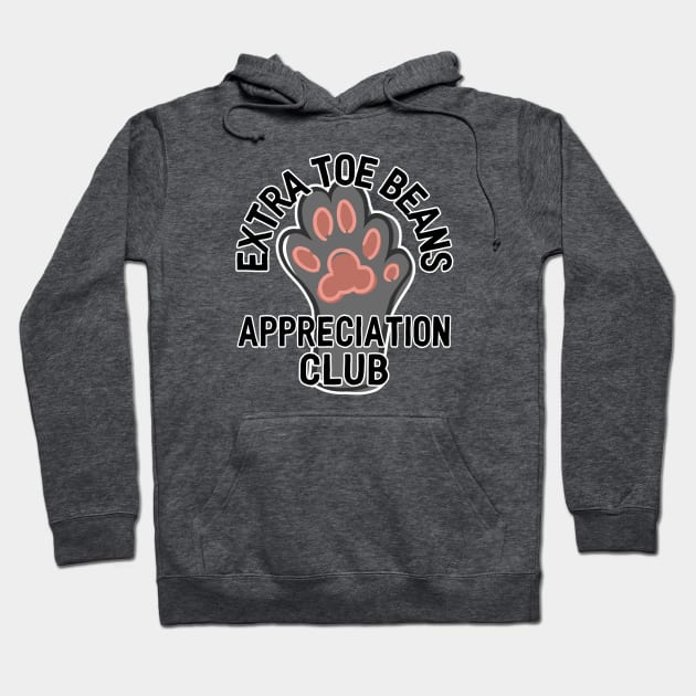 Extra Toe Beans Appreciation Club Hoodie by ShadowCatCreationsCo